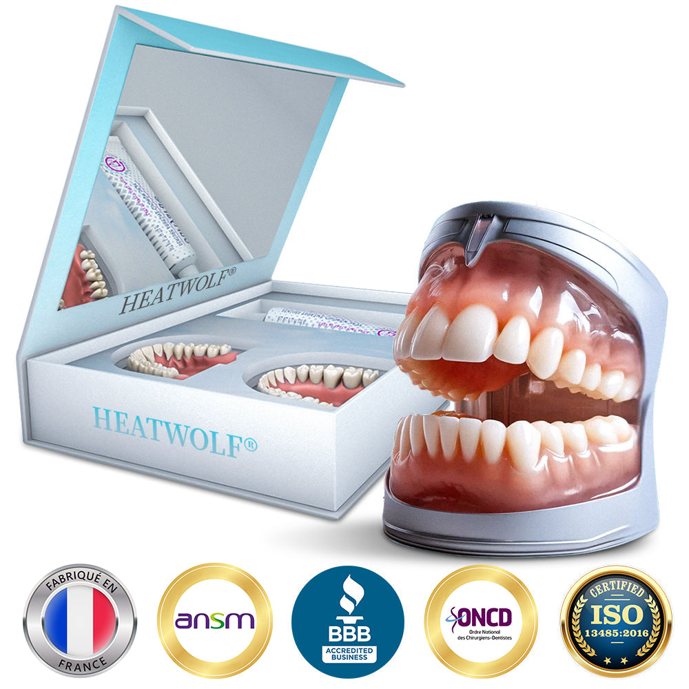 Boutique Officielle | 🌟Ensemble Complet de Dentiers en Silicone HEATWOLF® 🧑🏼⚕️Recommandé par l’Association Dentaire Française (ADF)