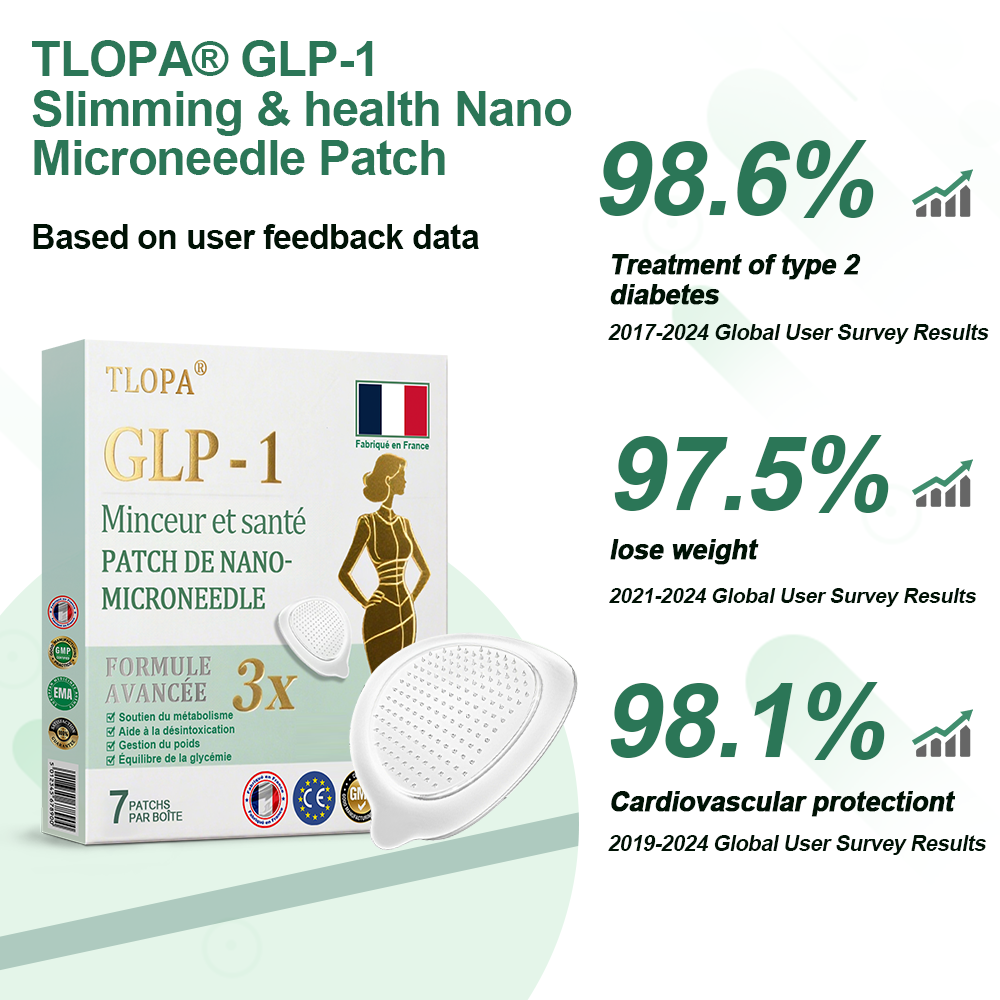 【Dernier jour de promotion -60% 💜】TLOPA® Patch Minceur & Santé NANO MICRONEEDLE Tirzépatide-NIDDK💜(Zéro Douleur, Libération 24h/24 | Perdez 9 kg Rapidement | Réduction de 90 % du Sucre)