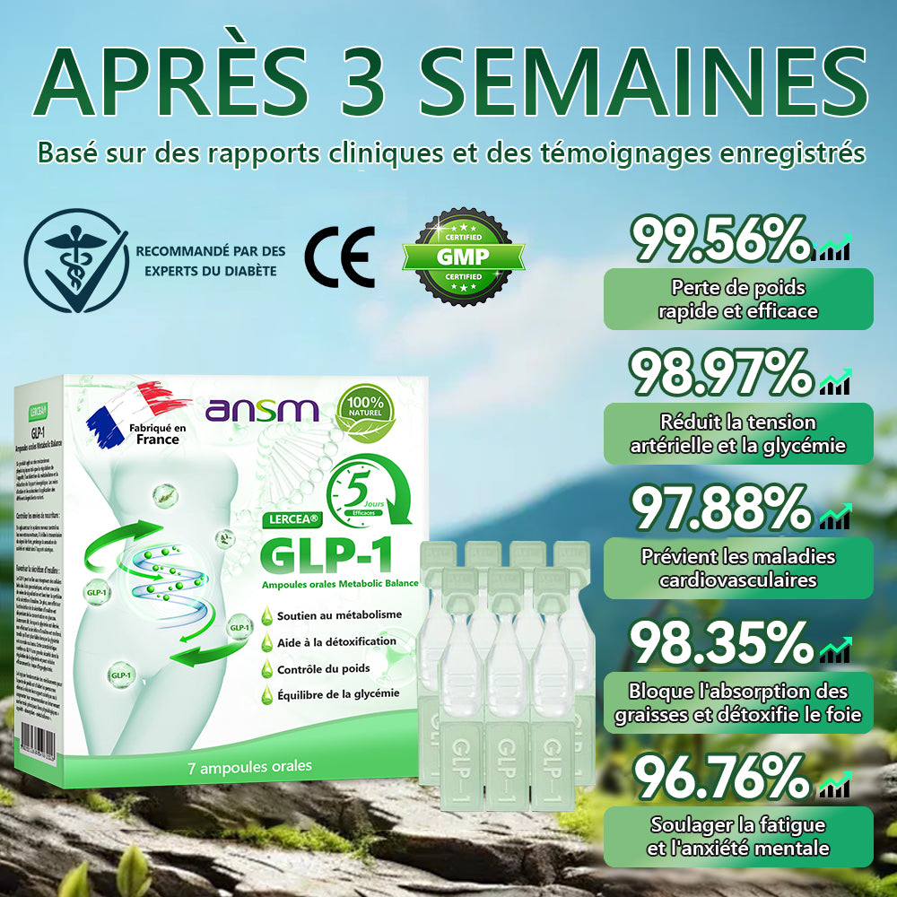 Boutique Officielle | 𝐋𝐄𝑹𝑪𝐄𝐀®👨⚕️ 𝐺𝐿𝑃-1 Solution Orale Minceur En seulement une semaine, des résultats visibles en 7 jours 💖 Pour l’obésité, la santé cardiovasculaire, le diabète, l’apnée du sommeil, les problèmes articulaires et plus encore