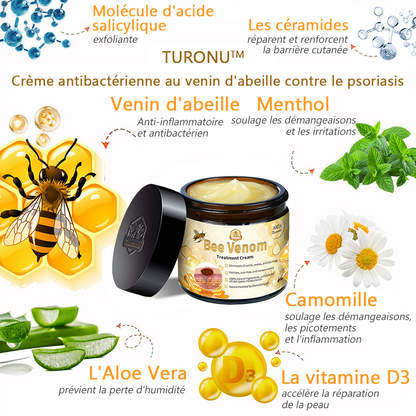 🏪𝑇𝑢𝑟𝑜𝑛𝑢™ Crème de Traitement de la Peau au Venin d'abeille (𝐸𝑆𝐷𝑅 𝑅𝑒𝑐𝑜𝑚𝑚𝑎𝑛𝑑é)