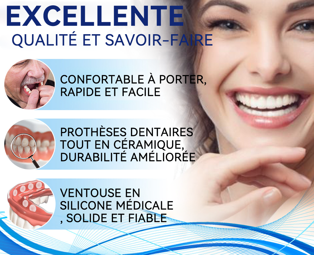 Bikenda™ Ensemble de Règles en Silicone pour Prothèses Dentaires 🚀🚀 (👩‍🔬Conforme CED, Approuvé par des Dentistes Professionnels)