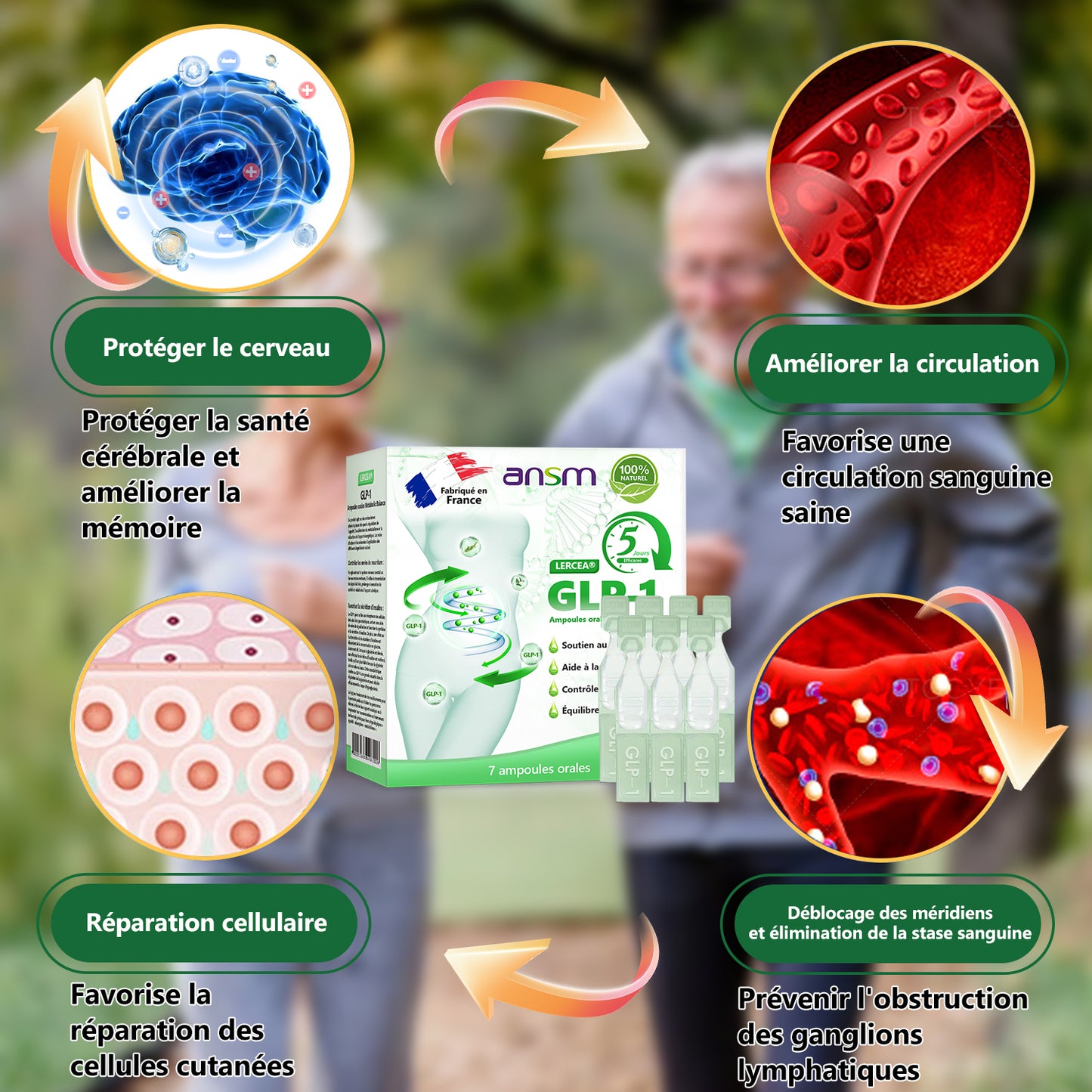 Boutique Officielle👨‍⚕️𝐋𝐄𝑹𝑪𝐄𝐀® Ampoules Orales Équilibre Métabolique GLP-1💟Obésité, maladies cardiovasculaires, diabète, apnée du sommeil, troubles articulaires et autres affections💟