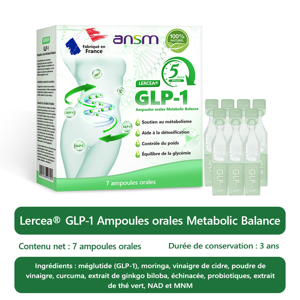 Boutique Officielle👨‍⚕️𝐋𝐄𝑹𝑪𝐄𝐀® Ampoules Orales Équilibre Métabolique GLP-1💟Obésité, maladies cardiovasculaires, diabète, apnée du sommeil, troubles articulaires et autres affections💟