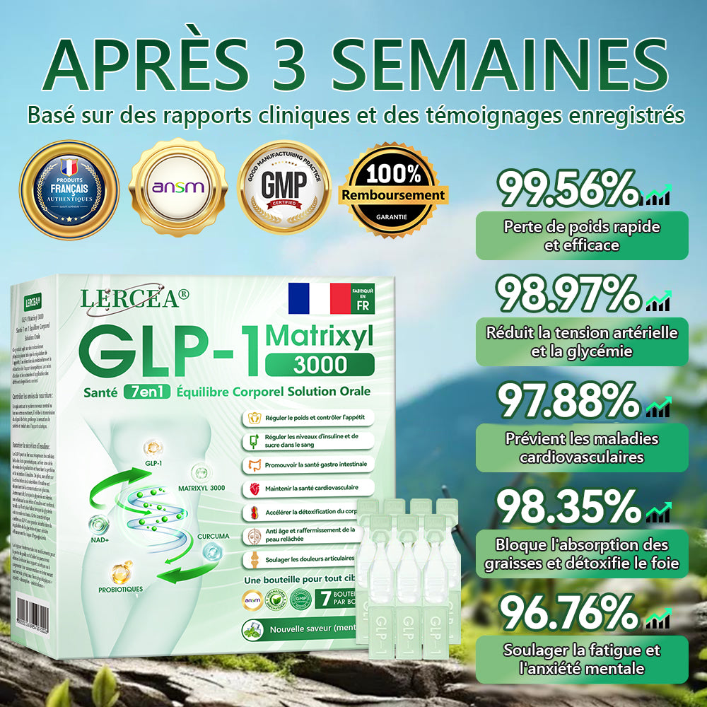 𝐁𝐨𝐮𝐭𝐢𝐪𝐮𝐞 𝐎𝐟𝐟𝐢𝐜𝐢𝐞𝐥𝐥𝐞 | 👩‍⚕️ 𝗟𝗲𝗿𝗰𝗲𝗮® 𝗚𝗟𝗣-𝟭 & 𝗠𝗮𝘁𝗿𝗶𝘅𝘆𝗹 3000 Solution Orale Santé 7 en 1 Body Balance Pour l’obésité, le relâchement cutané, la santé cardiovasculaire, le diabète, l’apnée du sommeil, les problèmes articulaires, etc. 🌐