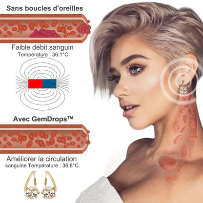 （🔥Promotion de Noël - 80% de Réduction)CZTICLE™ Lymphvity MagneTherapy Boucles d'oreilles en germanium