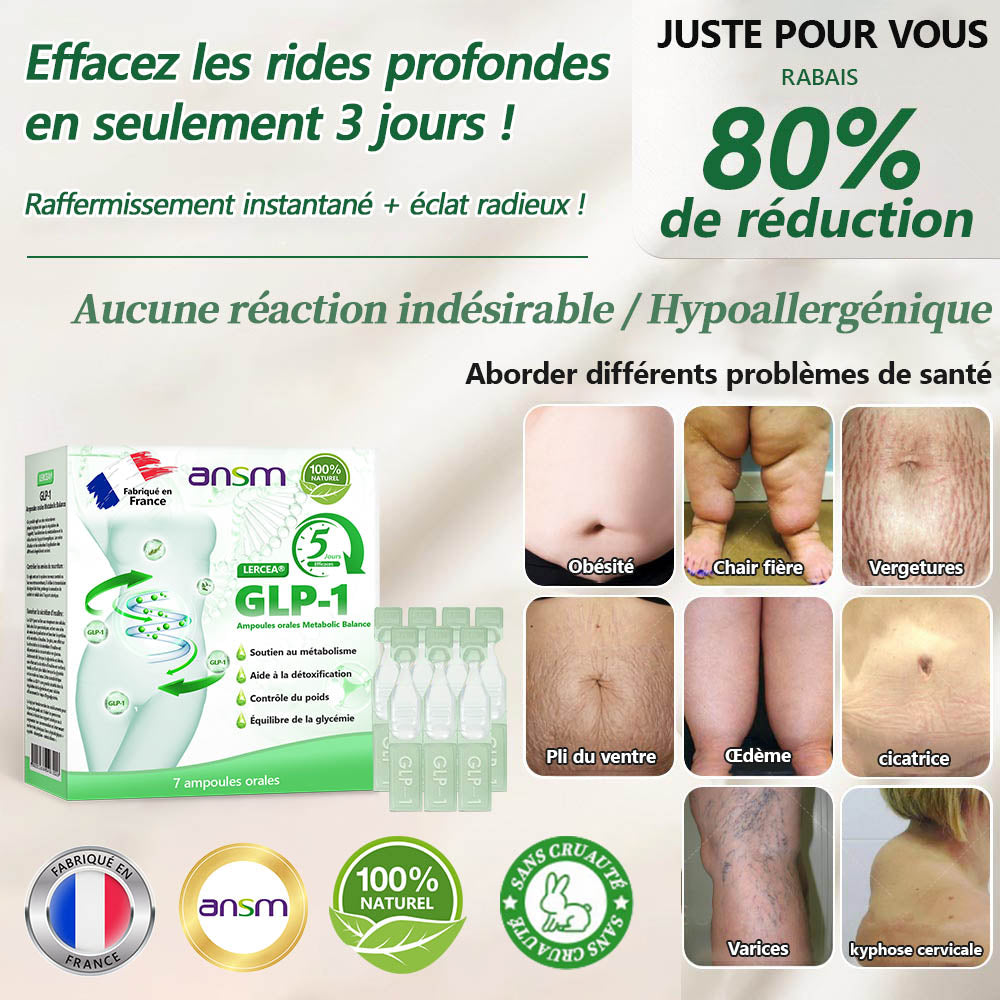 Boutique Officielle👨‍⚕️𝐋𝐄𝑹𝑪𝐄𝐀® Ampoules Orales Équilibre Métabolique GLP-1💟Obésité, maladies cardiovasculaires, diabète, apnée du sommeil, troubles articulaires et autres affections💟