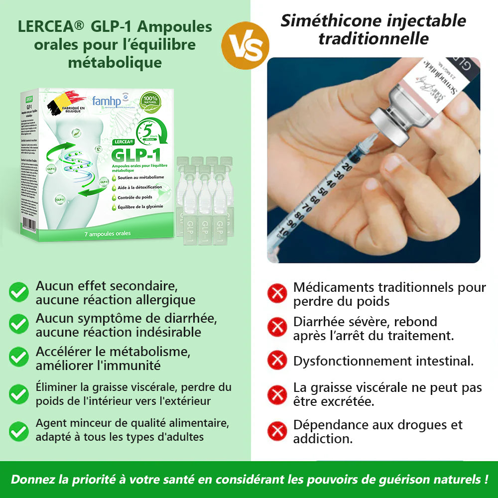 𝑩𝒐𝒖𝒕𝒊𝒒𝒖𝒆📷𝑶𝒇𝒇𝒊𝒄𝒊𝒆𝒍𝒍𝒆🌿|𝐋𝐄𝑹𝑪𝐄𝐀® Ampoules Orales Équilibre Métabolique GLP-1 Obésité, maladies cardiovasculaires, diabète, apnée du sommeil, troubles articulaires et autres affections