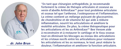 ArthroEase Bee Venom Joint and Bone Arthritis Therapy Cream⭐(Spécialement pour les personnes âgées et recommandé par l'AAOS)