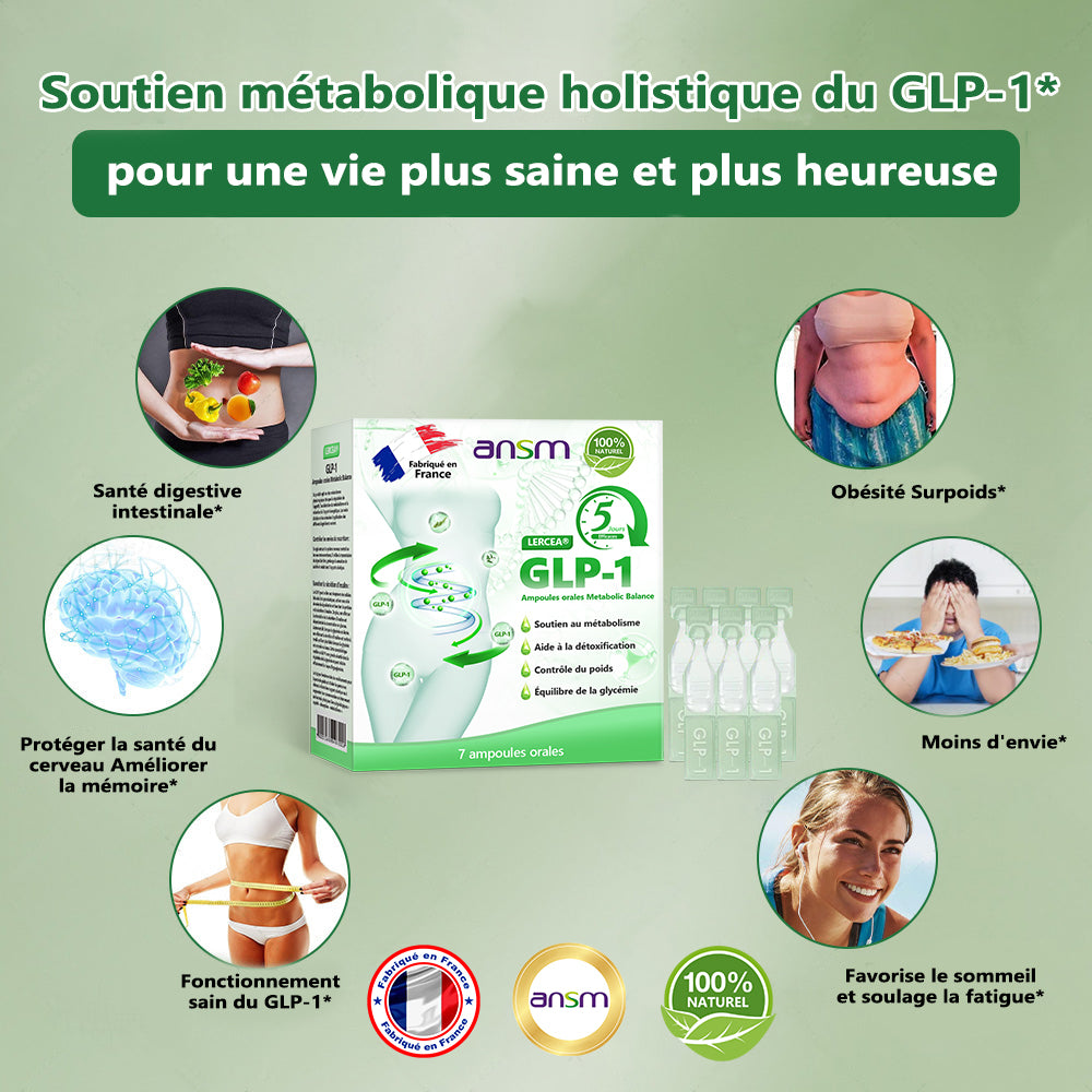 Boutique Officielle👨‍⚕️𝐋𝐄𝑹𝑪𝐄𝐀® Ampoules Orales Équilibre Métabolique GLP-1💟Obésité, maladies cardiovasculaires, diabète, apnée du sommeil, troubles articulaires et autres affections💟