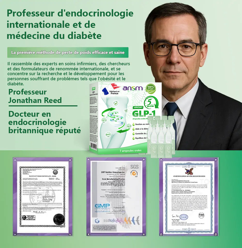 𝑩𝒐𝒖𝒕𝒊𝒒𝒖𝒆💥𝑶𝒇𝒇𝒊𝒄𝒊𝒆𝒍𝒍𝒆❤️|𝐋𝐄𝑹𝑪𝐄𝐀® Ampoules Orales Équilibre Métabolique GLP-1 Obésité, maladies cardiovasculaires, diabète, apnée du sommeil, troubles articulaires et autres affections