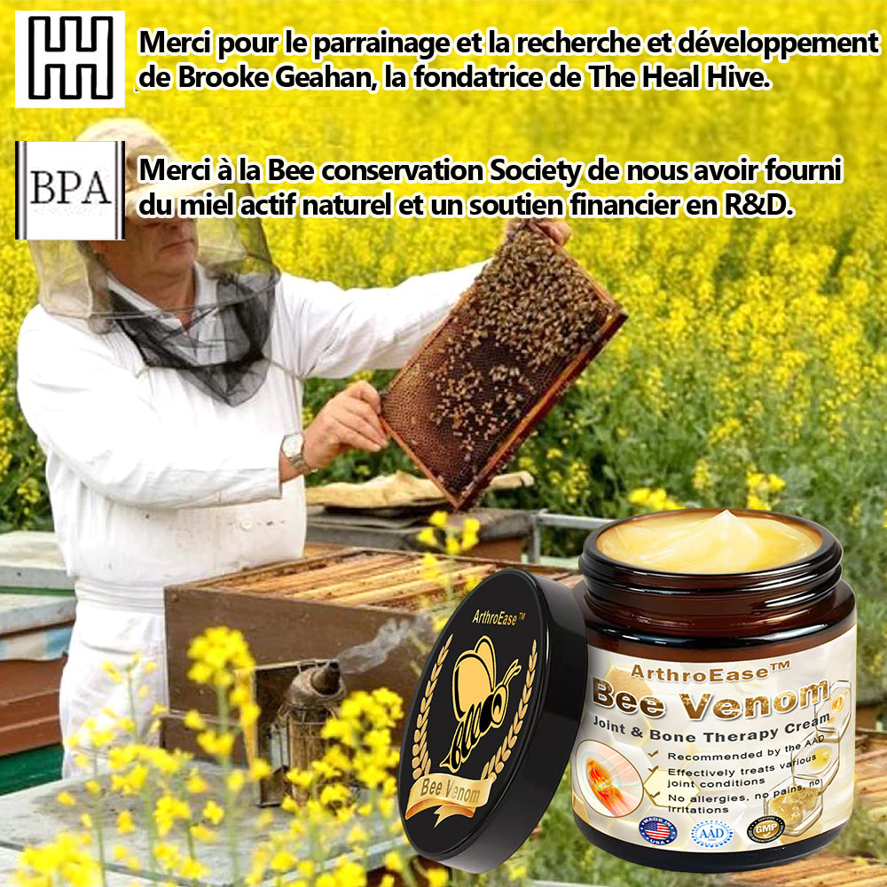 ArthroEase Bee Venom Joint and Bone Arthritis Therapy Cream⭐(Spécialement pour les personnes âgées et recommandé par l'AAOS)