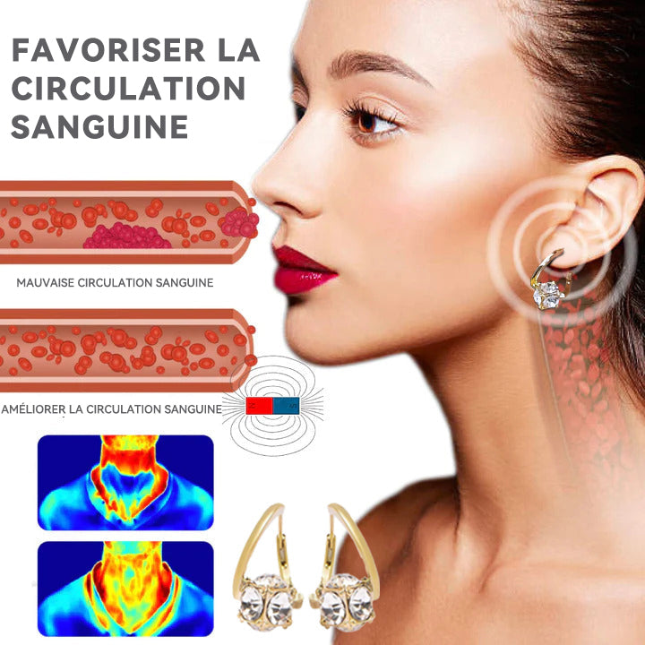 （🔥Promotion de Noël - 80% de Réduction)CZTICLE™ Lymphvity MagneTherapy Boucles d'oreilles en germanium