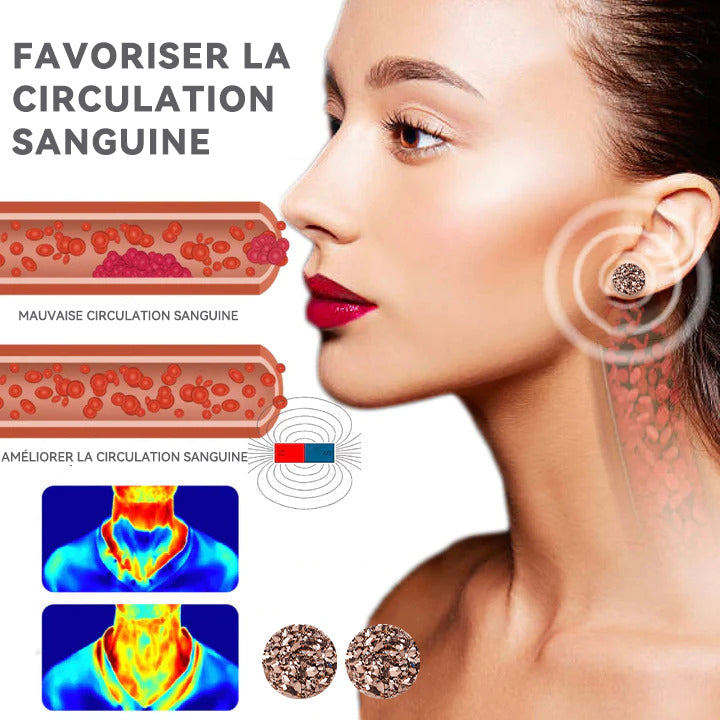 (🎅Noël 🎄Remise à durée limitée 80 % dernier jour 💥)Boucles d'oreilles CZTICLE™ Lymphvity MagneTherapy Germanium