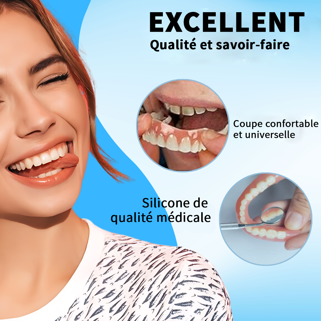 Bikenda™ Kit de Rebasage en Silicone pour Prothèses Dentaires