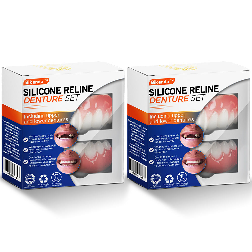 Bikenda™ Ensemble de silicone pour reline de prothèses dentaires (certifié ADA)🎉🎉