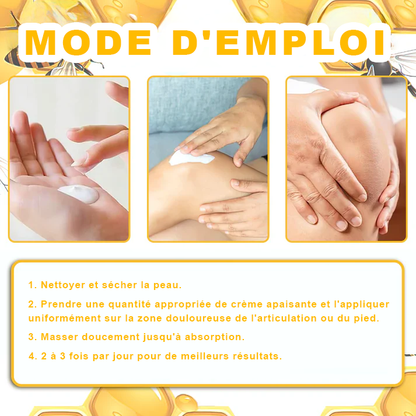 Aeehfeng™ Venin d'abeille et curcuma Crème de traitement de l'arthrite (👨‍⚕️ Spécialisé dans les affections orthopédiques et les douleurs articulaires 💖)