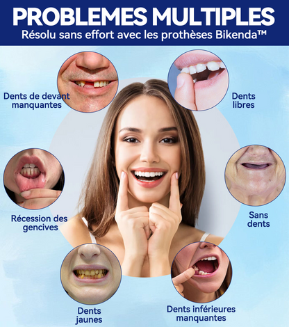 Bikenda™ Ensemble de Règles en Silicone pour Prothèses Dentaires 🚀🚀 (👩‍🔬Conforme CED, Approuvé par des Dentistes Professionnels)