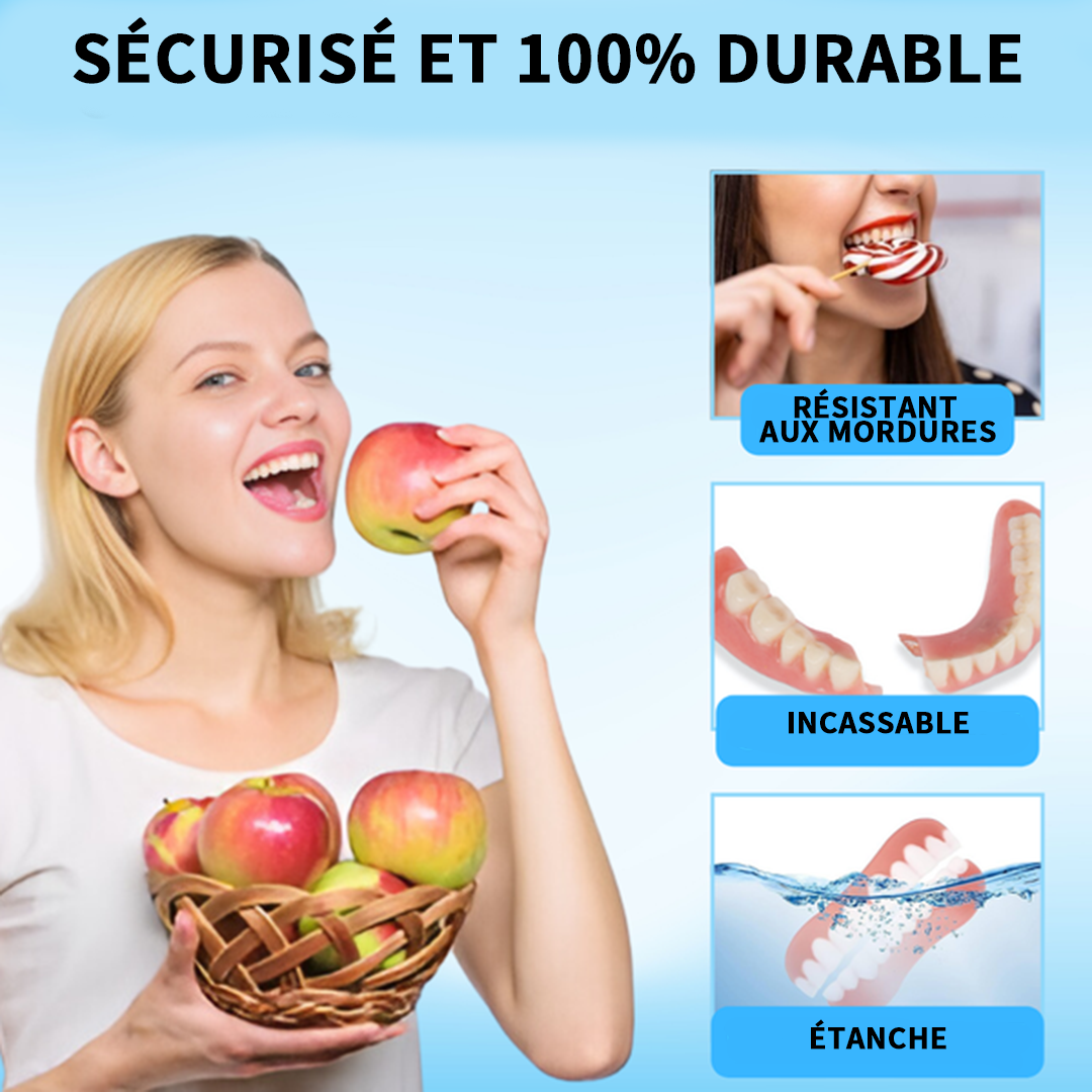 Bikenda™ Kit de Rebasage en Silicone pour Prothèses Dentaires