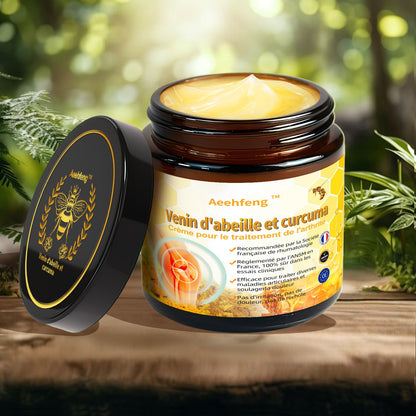 Aeehfeng™ Venin d'abeille et curcuma Crème de traitement de l'arthrite (👨‍⚕️ Spécialisé dans les affections orthopédiques et les douleurs articulaires 💖)