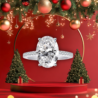 Soldes de Noël maintenant【 Magasin Officiel de la Marque 】Bague en Diamant Moissanite Magnetology🎄