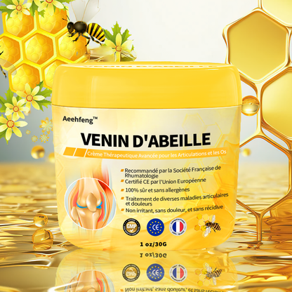 👨‍⚕🔬 Aeehfeng™ Venin d'abeille Crème Avancée pour le Traitement des Articulations et des Os (Spécialisé dans les maladies orthopédiques et les douleurs articulaires)